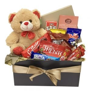 cesta ursinho chocolate namorada