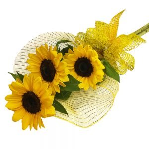 girassois ramalhete com tres