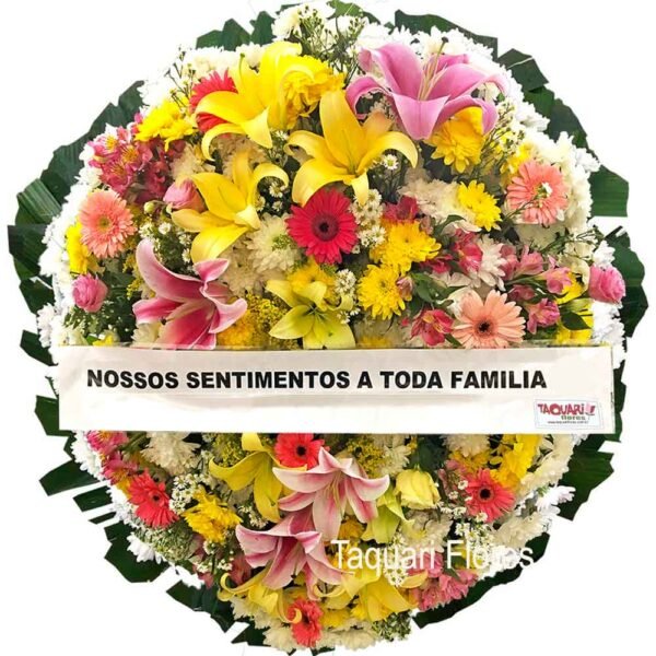 Coroa de Flores Com Lírios