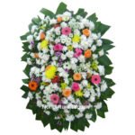 Coroa de Flores Semi Luxo Colorida