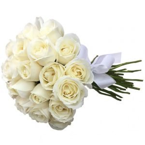 Buquê 24 Rosas Brancas